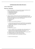 ATI Pharmacology Study Guide with Answers Set 1