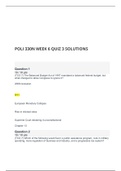 POLI 330N WEEK 6 QUIZ 3 SOLUTIONS - LATEST