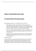 NR 447 RN Collaborative Healthcare|Week 4 Graded Discussion Topic Transformational Nursing Leaders