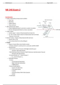 NR 340 Exam2 Study Guide (Version 2), NR 340 Critical Care Nursing, Chamberlain College of Nursing