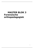 Colleges blok 3 Master orthopedagogiek - Forensische orthopedagogiek