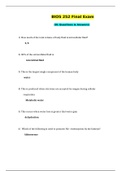 Chamberlain College of Nursing : BIOS 252 Final Exam / BIOS252 Final Exam (81 Short Questions & Answers)(NEW, 2020) : Anatomy and Physiology-II (Verified answers, Download to score A)
