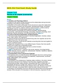 Chamberlain College of Nursing : BIOS 252 Final Exam Study Guide / BIOS252 Final Exam Study Guide (V2)(NEW, 2020) : Anatomy and Physiology-II (Verified, Download to score A)