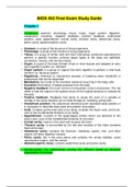 Chamberlain College of Nursing : BIOS 252 Final Exam Study Guide / BIOS252 Final Exam Study Guide (V3)(NEW, 2020) : Anatomy and Physiology-II (Verified, Download to score A)
