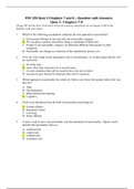 PSY 255 Quiz 3 Chapters 7 and 8 – Question with Answers