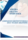 FAC1501-2020 FAC1502-NEW2020 EXAMPACK OF 2019 TO 2013 SOLUTIONS AND QUESTIONS COMPREHENSIVE PACK  BY KHEITHYTUTORIALS  OF 2019 TO 2013 SOLUTIONS AND QUESTIONS COMPREHENSIVE PACK  BY KHEITHYTUTORIALS 