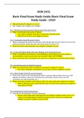 NUR2032C Care Management I/ NUR 2032C Exam 3 Study Guide Exam III – Study Guide