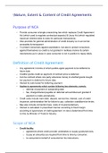 1 Nature, Extent _ Content of Credit Agreements