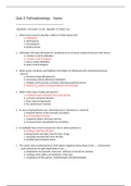NR 283 Pathophysiology Quiz 3, NR 283 Pathophysiology Chamberlain college of Nursing, Correct Answers