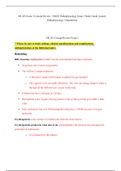 NR 283 Exam 3 Concept Review, EXAM STUDY GUIDE, NR 283 Pathophysiology Chamberlain College of Nursing