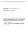 NR 283 Patho Exam 3 Study Guide (Version 2), NR 283 Pathophysiology Chamberlain College of Nursing