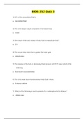 Chamberlain College of Nursing : BIOS 252 Quiz 3 / BIOS252 Quiz 3 (25 Q/A)(NEW, 2020): Anatomy & Physiology II (Verified answers, Download to score A)