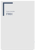 FMH frozen shoulder/ capsulitis adheasia