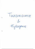 Samenvatting Taxonomie & Fylogenie