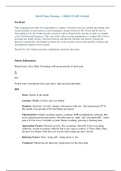 Chamberlain College of Nursing - NUR 509 SOAP Note Format – CHEST PAIN. COMPLETE 100%