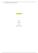 Nursing Portfolio&period;