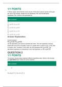 MATH 225N Final Exam 2 Statistic, Latest version , Verified Correct Answers, Chamberlain  College of Nursing