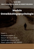 NCOI Anayse levensloop moduleopdracht ontwikkelings levensfase psychologie eindcijfer 9