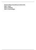 Samenvatting Consultancy & Interventie (boek, artikelen & hoorcolleges) (behaald cijfer 8.5)