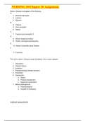   NURSING 101Chapter 20 Assignment Well Elaborated Easy To Understand All Questions Correctly Matched. Latest (2020).