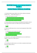 SEJPME Exam 1 & 2 (2019/2020) A Grade – United States Military Academy