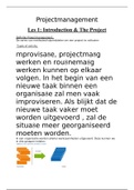 projectmanagement volledige samenvatting - Nederlands