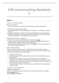 Inleiding communicatiewetenschap (ICW) Deeltoets 1 