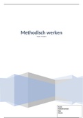 Methodisch werken 2020 (verslag) H1 t/m 8, Cijfer 8