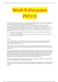 PSY 115 Week 9 Discussion 