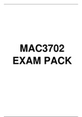 MAC3702 EXAM PACK
