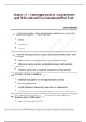 SEJPME II Module 11 - Interorganizational Coordination and Multinational Considerations Post Test