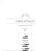 Contemporary Crime Issues in South Africa - Farm Attacks