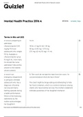 NURSING 2115 Mental Health Practice 2016 A Flashcards