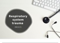 Respiratory system trauma 