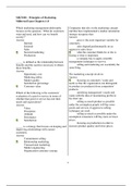 MKT 100 &ndash; Principles of Marketing Midterm Exam Chapters 1-8&period; Questions and Answers Download to score an A&plus;