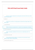  NSG 6435 Final Exam Study Guide WITH ANSWERS. 100% GRADED A