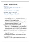 Sociale ongelijkheid - ALLE werkcolleges &lpar;  uitleg&sol; info literatuur&rpar;