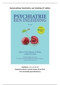 Samenvatting Psychiatrie&comma; een inleiding