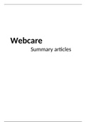 Webcare summary articles