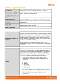 Pearson BTEC Level 3 Unit 4 Business Communication  Assignment 1