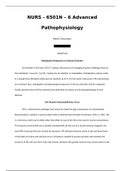 NURS - 6501N – 6 Advanced Pathophysiology Week 2 Discussion 