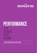ATPL Performance - Resume
