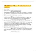 NR603 -Week 1 to Week 7 Exam - &lpar;Questions & Answers &comma;Study Guides&comma;Assignments&comma;Case Study&comma;etc&period;&rpar;&lpar;LATEST&comma; 2020&rpar; &colon; Advanced Clinical Diagnosis and Practice Across the Lifespan &colon; Chamberlain College of Nursing&lpar;Updated&comma; Download to score A&rpar;