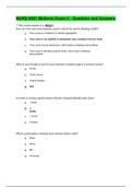 NURS 6551 Midterm Exam 4 - All the Questions and Answers 100% Correct, Updated 2020.
