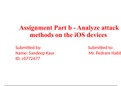 Assignment Part b -iOS and Android 