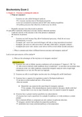 Biochemistry Exam 2 study guide/notes