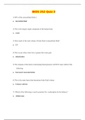 BIOS 252 Quiz 3 / BIOS252 Quiz 3 (25 Q/A)(LATEST, 2020) : Anatomy & Physiology II : Chamberlain College of Nursing  (Updated answers, Download to score A)