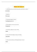BIOS 252 Quiz 4 / BIOS252 Quiz 4 (25 Q/A)(LATEST, 2020) : Anatomy & Physiology II : Chamberlain College of Nursing  (Updated answers, Download to score A)