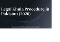 Get Law Services For Khula Procedure in Pakistan By Lawyer