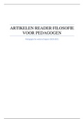 Alle artikelen reader filosofie voor pedagogen